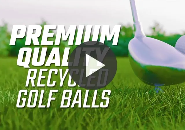 Still from a video advert for Encore Recycled Golf Balls on Amazon