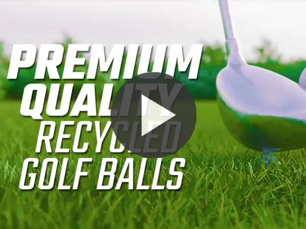 Still from a video advert for Encore Recycled Golf Balls on Amazon